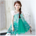 vestido de elsa congelado cos jogar vestido de princesa azul menina rosa verde com bom preço